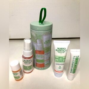 Mario Badescu winter glow essentials 4 piece essentials gift set New in tin‎